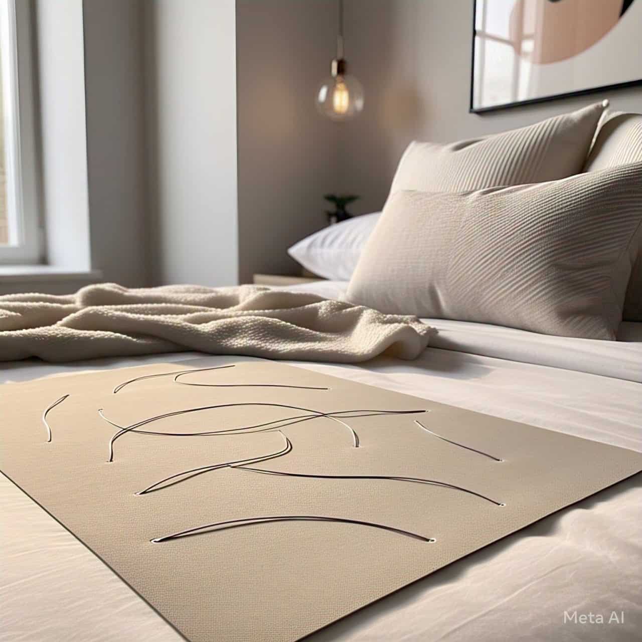 organic cotton grounding mat for sleep"